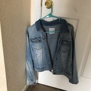Medium wash jean jacket